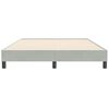 vidaXL Cadre de lit sans matelas gris clair 160x210 cm velours