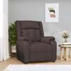 vidaXL Fauteuil inclinable Marron fonc&eacute; 82 x 93 x 96 cm tissu
