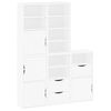 vidaXL Armoires lat&eacute;rales 5 pcs ODDA blanc 40x24x79 cm bois massif pin