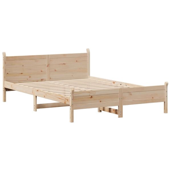 vidaXL Cadre de lit sans matelas 120x190 cm bois de pin massif