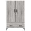 vidaXL Buffet haut sonoma gris 69,5x31x115 cm bois d'ing&eacute;nierie
