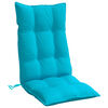vidaXL Coussins de chaise &agrave; dossier haut lot de 4 turquoise