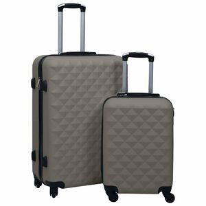 vidaXL Ensemble de valises rigides 2 pcs Anthracite ABS