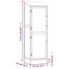 vidaXL Remise de jardin Marron 55x52x174,5 cm Bois de sapin solide