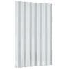 vidaXL Panneaux de toit 12 pcs Acier galvanisé Gris 60x36 cm