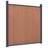 vidaXL Panneau de cl&ocirc;ture marron 353x186 cm WPC
