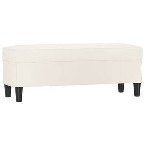 vidaXL Banc Cr&egrave;me 100x35x41 cm Similicuir