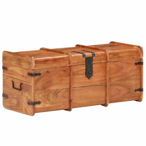 vidaXL Coffre de rangement 90x40x40 cm Bois d'acacia solide
