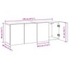 vidaXL Meubles TV muraux 2 pcs chêne artisanal 60x30x41 cm