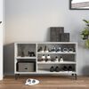 vidaXL Armoire &agrave; chaussures Gris b&eacute;ton 102x36x60 cm Bois d'ing&eacute;nierie