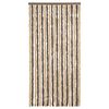 vidaXL Rideau anti-mouches marron fonc&eacute; et beige 90x200 cm chenille
