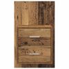 vidaXL Cabinet de chevet mural 2 pcs Bois Ancien 48,5 x 32,5 x 80 cm