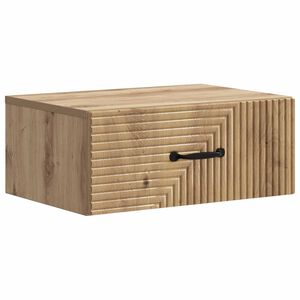 vidaXL Cabinet de chevet mural Ch&ecirc;ne artisanal 49 x 34,5 x 20 cm