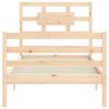 vidaXL Cadre de lit sans matelas 90x200 cm bois massif