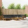 vidaXL Ensemble de canap&eacute;s d'ext&eacute;rieur 8 pcs Naturel et Anthracite