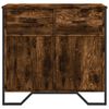 vidaXL Buffet chêne fumé 79,5x35,5x74,5 cm bois d'ingénierie