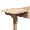 vidaXL Cadre de lit avec tables de chevet Naturel 200 x 210 cm