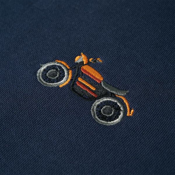 Sweatshirt pour enfants m&eacute;lange bleu marine 128