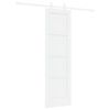 vidaXL Porte coulissante 61 x 198,5 cm Bois d'ing&eacute;nierie Blanc