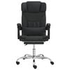vidaXL Fauteuil de massage inclinable de bureau Noir Similicuir
