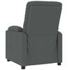 vidaXL Fauteuil de massage Gris foncé Tissu