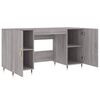 vidaXL Bureau sonoma gris 140x50x75 cm bois d'ingénierie
