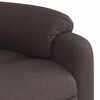 vidaXL Fauteuil inclinable de massage &eacute;lectrique Marron fonc&eacute; Tissu