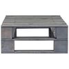 vidaXL Repose-pied palette de jardin bois gris