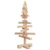 vidaXL Arbre de No&euml;l en bois pour d&eacute;coration 60 cm bois massif de pin