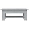 vidaXL Table basse sonoma gris 102x55x42 cm bois d'ingénierie