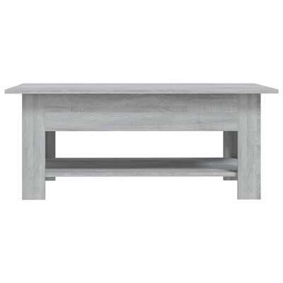 vidaXL Table basse Sonoma gris 102x55x42 cm Aggloméré
