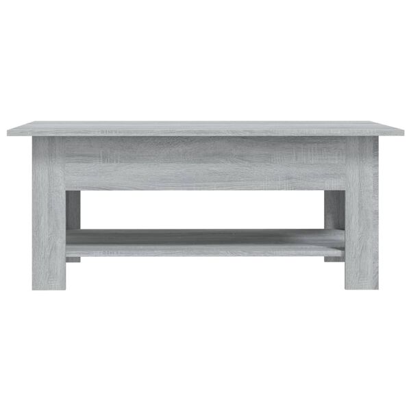 vidaXL Table basse sonoma gris 102x55x42 cm bois d'ingénierie