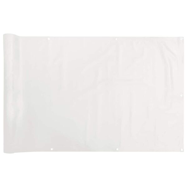 vidaXL &Eacute;cran d'intimit&eacute; de balcon blanc 600x75 cm PVC