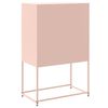 vidaXL Buffet rose 68,5x38,5x107 cm acier