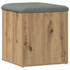 vidaXL Banc de rangement chêne artisanal 42x42x45 cm bois d'ingénierie