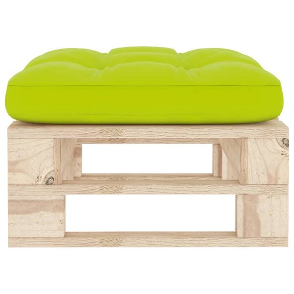 vidaXL Pouf palette de jardin bois de pin impr&eacute;gn&eacute;