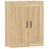 vidaXL Armoires murales 2 pcs ch&ecirc;ne sonoma bois d'ing&eacute;nierie
