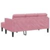 vidaXL Ensemble de Canap&eacute;s avec coussin Rose Polyester