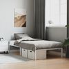 vidaXL Cadre de lit métal sans matelas blanc 100x200 cm