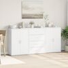 vidaXL Buffets 3 pcs blanc 60x31x84 cm bois d'ing&eacute;nierie
