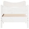 vidaXL Cadre de lit sans matelas blanc 90x190 cm bois de pin massif