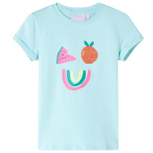 T-shirt pour enfants aqua clair 140