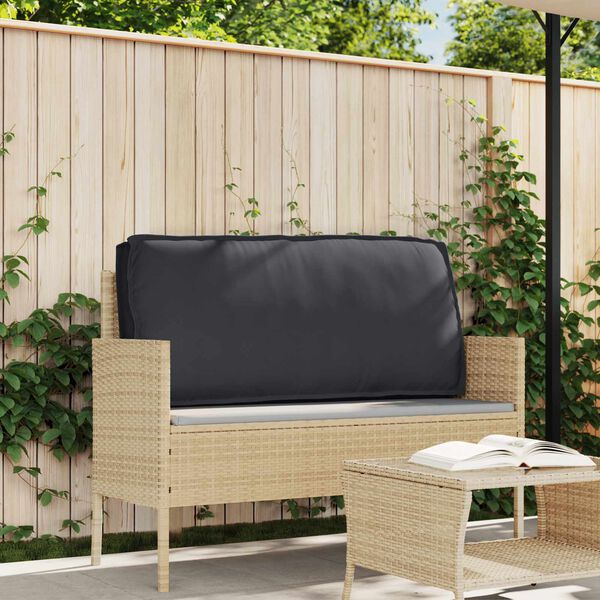 vidaXL Coussin Noir 120 x 60 x 12 cm Tissu Oxford