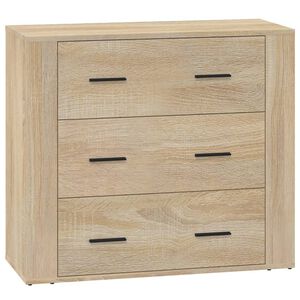 vidaXL Buffet Ch&ecirc;ne sonoma 80x33x70 cm Bois d'ing&eacute;nierie