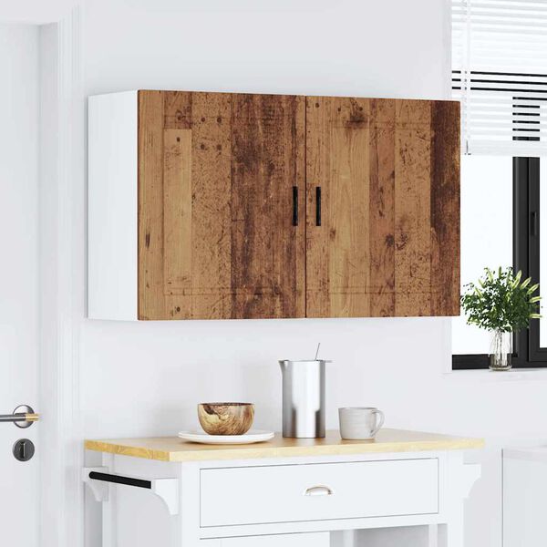 vidaXL Armoires murales de cuisine 2 pcs Porto vieux bois