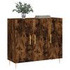 vidaXL Buffet ch&ecirc;ne fum&eacute; 90x34x80 cm bois d'ing&eacute;nierie
