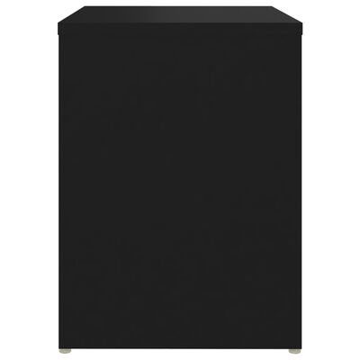 vidaXL Tables de chevet 2 pcs Noir 40x30x40 cm Aggloméré