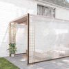 vidaXL B&acirc;che avec &oelig;illets Transparent 12 x 12 m Poly&eacute;thyl&egrave;ne