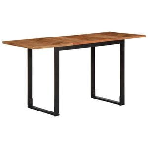 vidaXL Table &agrave; manger 140x70x75 cm bois massif d'acacia
