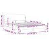 vidaXL Cadre de lit Dover marron 160x200 cm similicuir